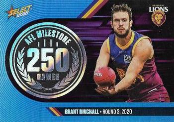 2021 Select AFL Footy Stars - AFL Milestone Games #MG8 Grant Birchall Front